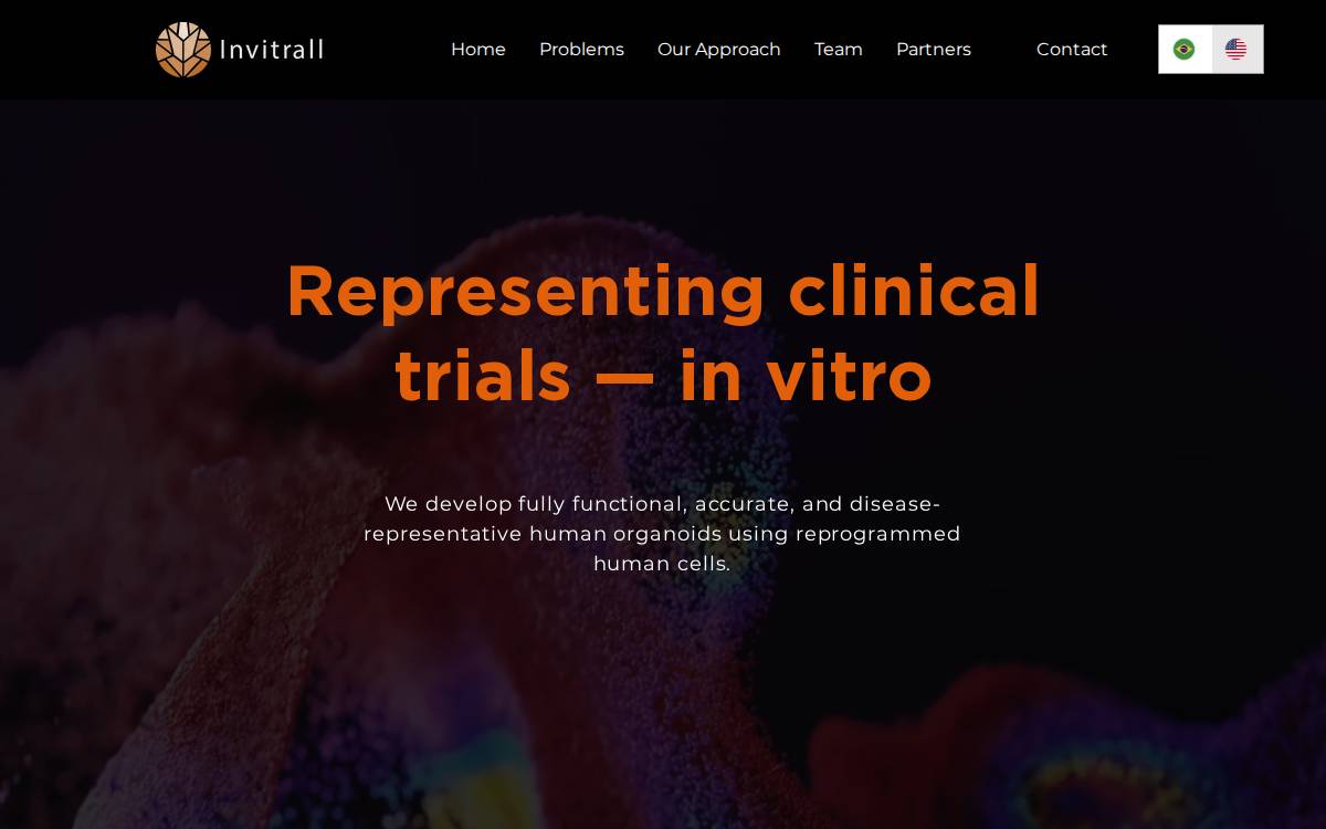 Invitrall website preview