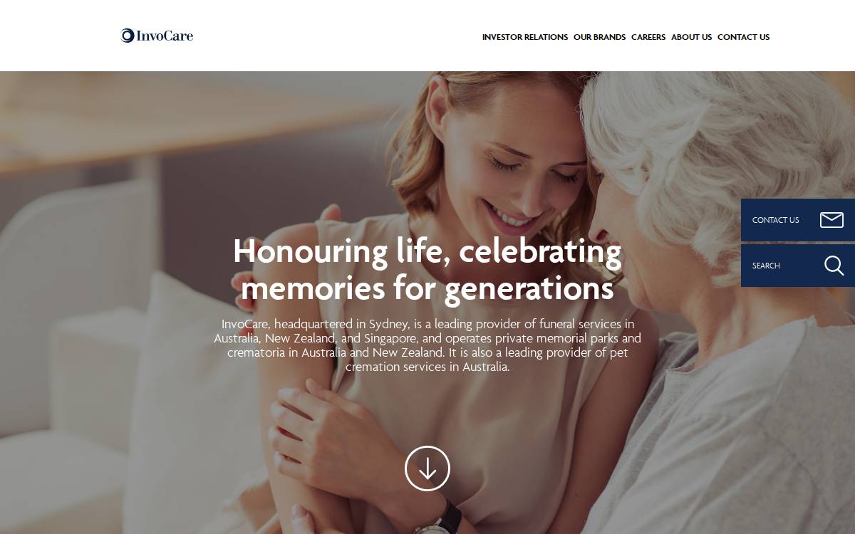 invocare.com.au ↗ website preview