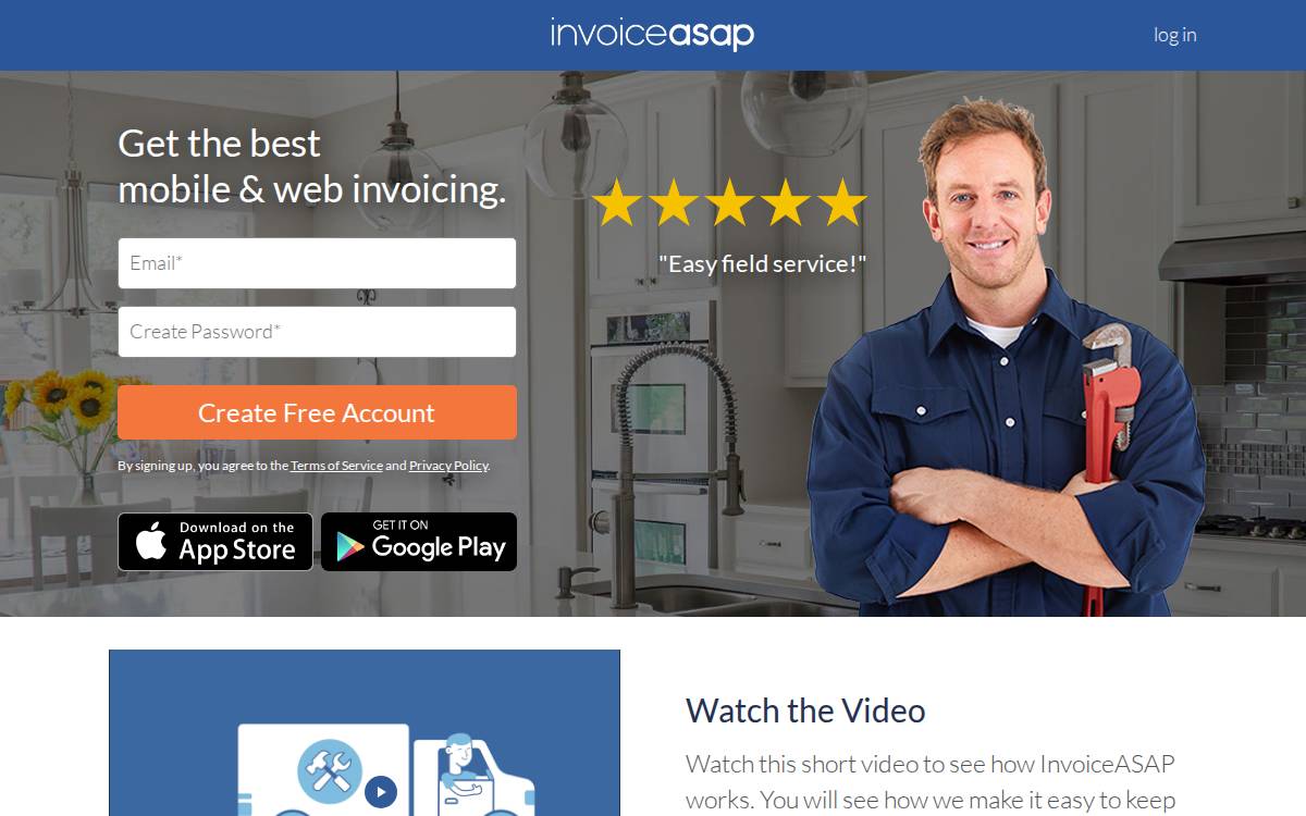 Invoiceasap website preview