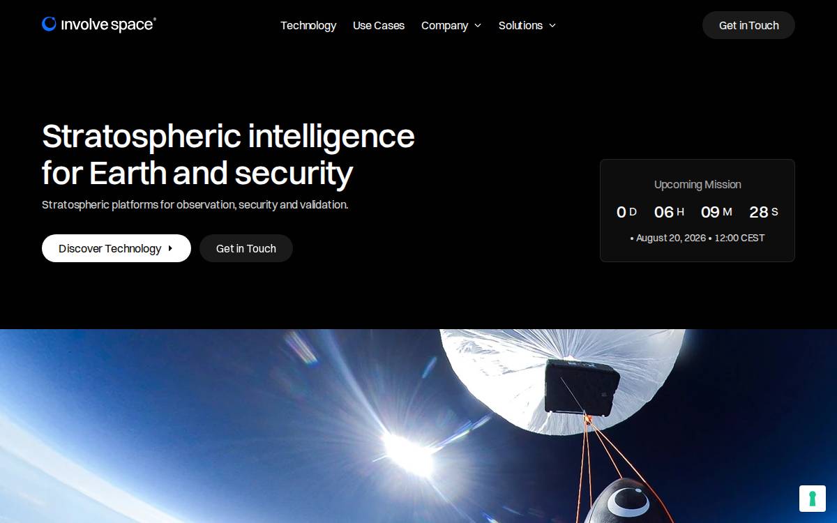 Involve Space website preview