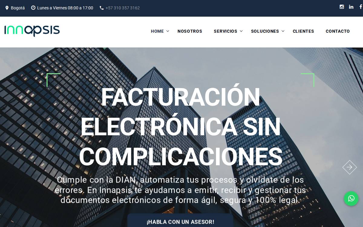 Invomatic website preview
