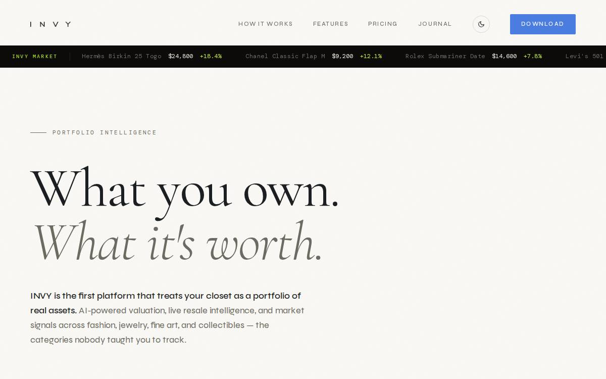 INVY website preview