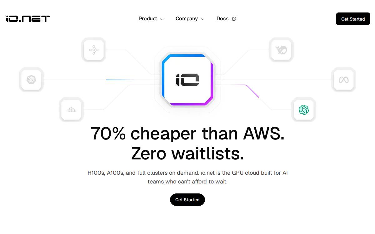 io.net website preview