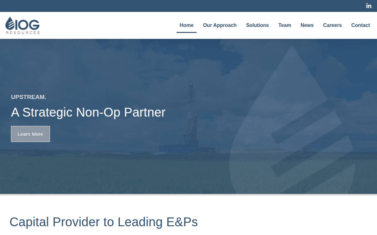 IOG Resources website preview