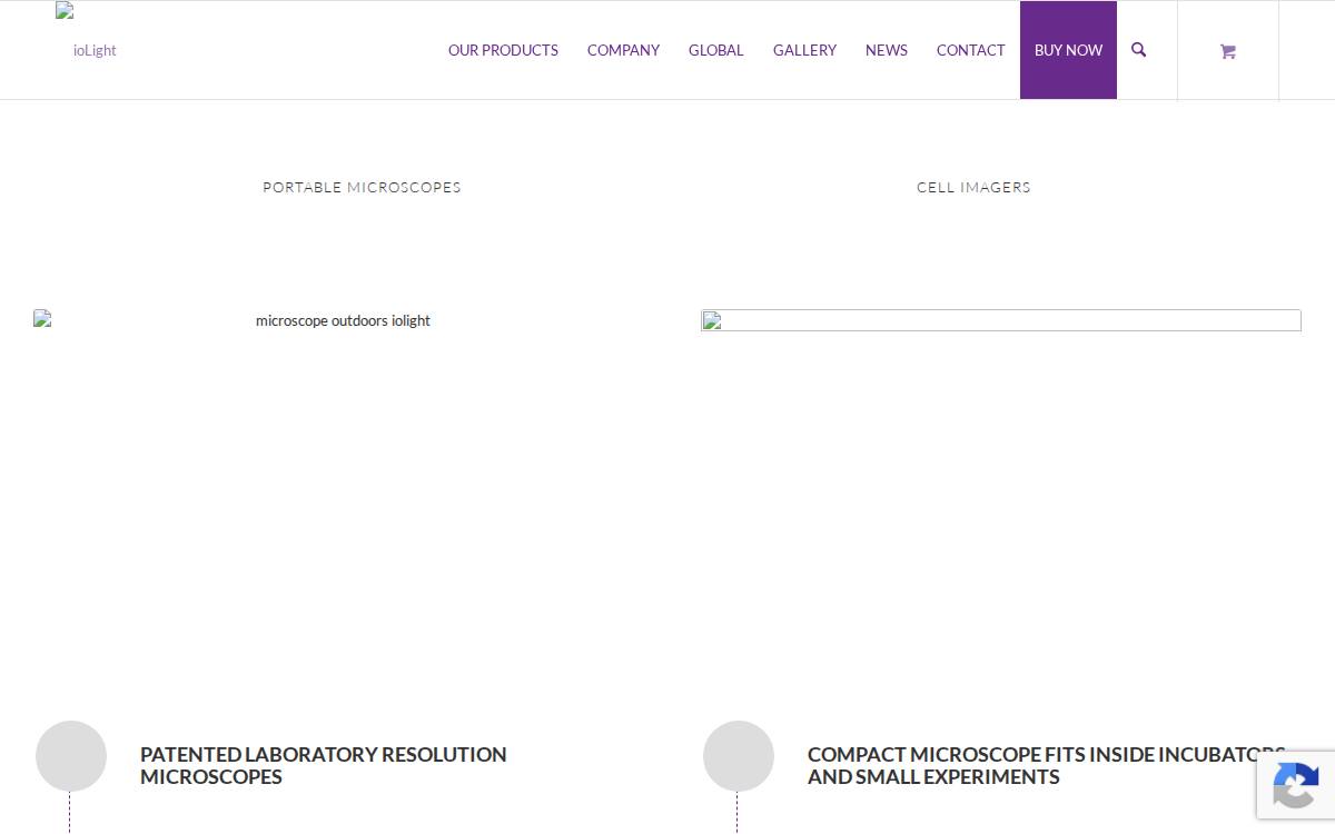 ioLight website preview