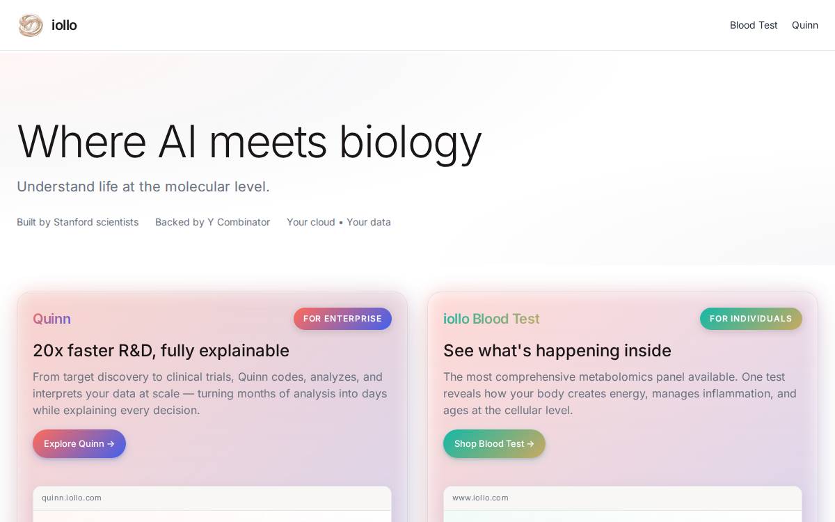 iollo website preview