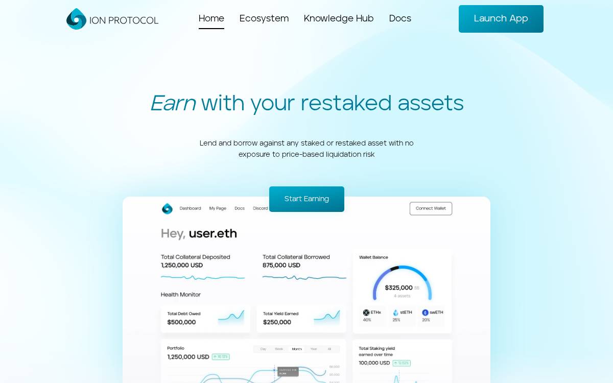 Ion Protocol website preview