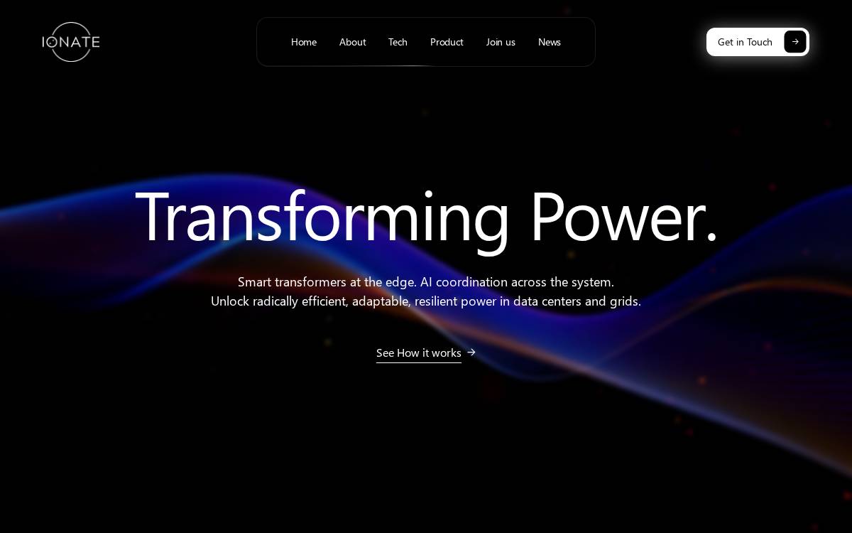 IONATE website preview