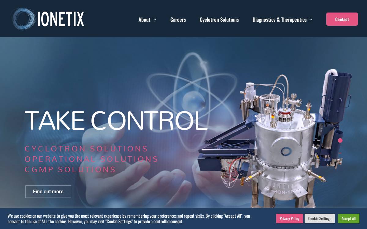 Ionetix website preview