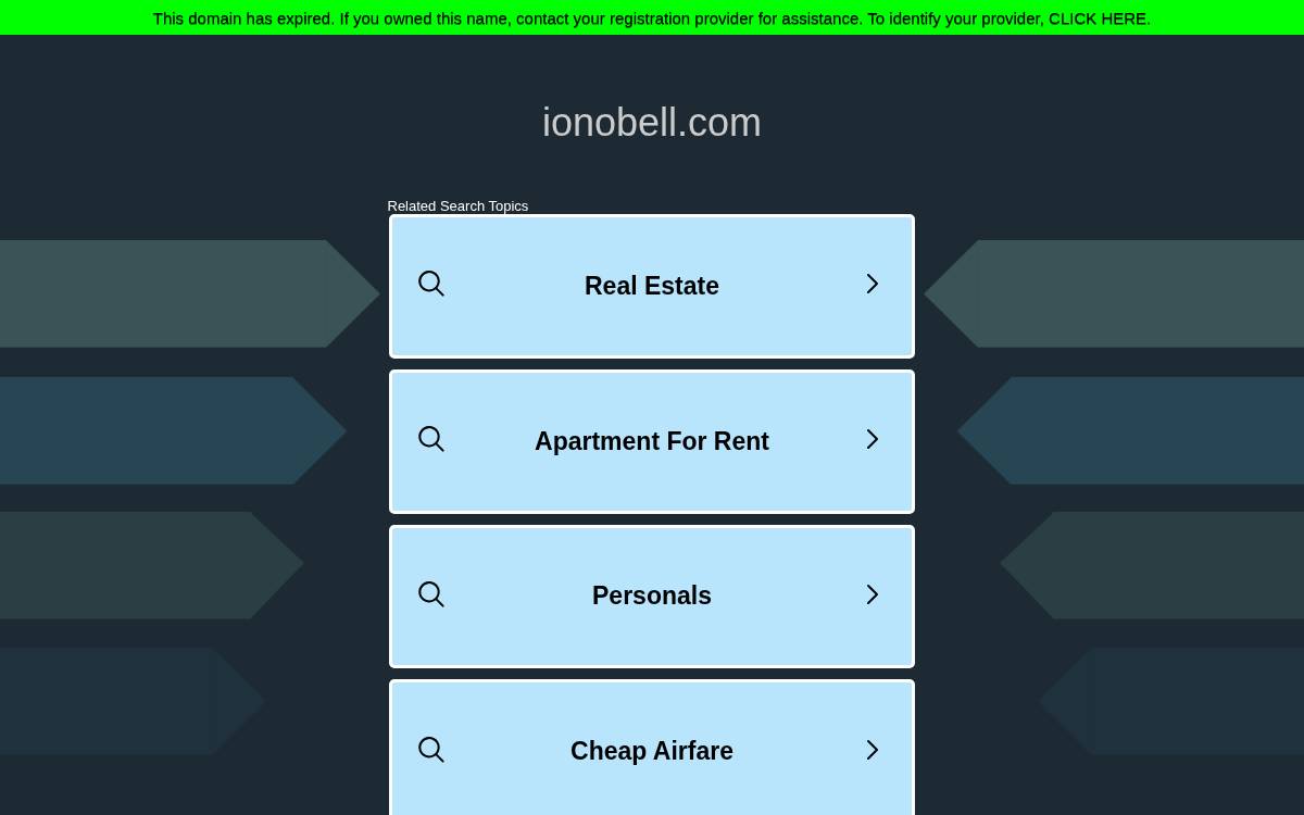 Ionobell website preview