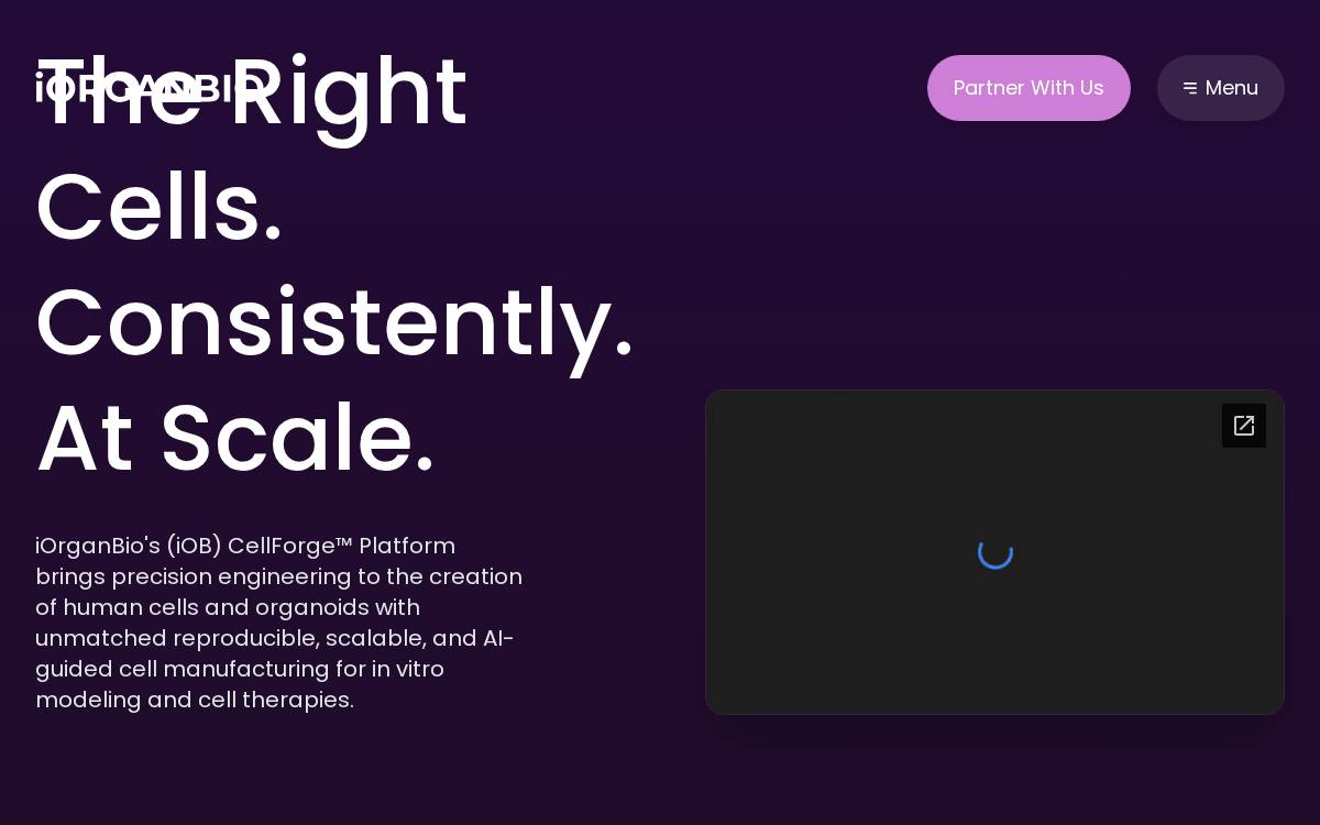 iOrganBio website preview