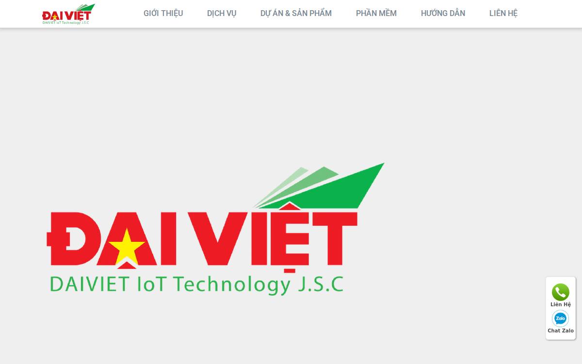Iotdaiviet website preview