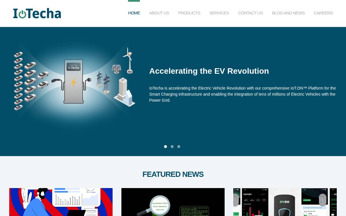 IoTecha website preview