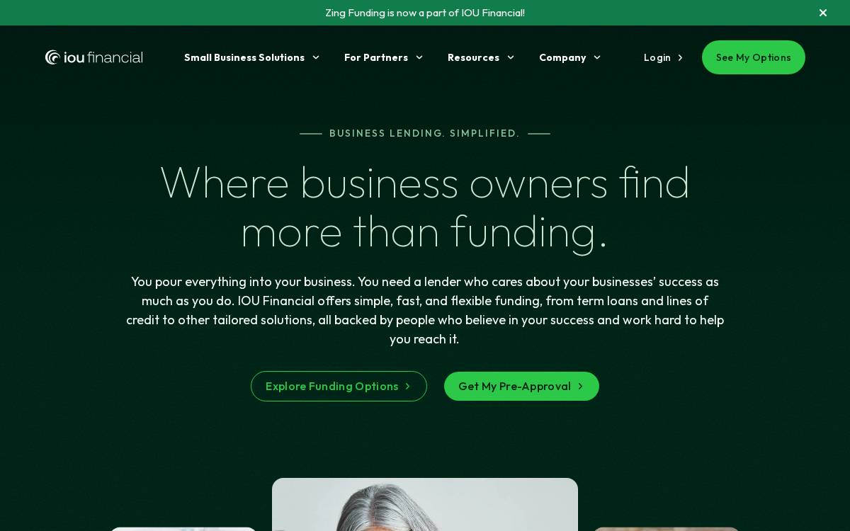 IOU Financial website preview