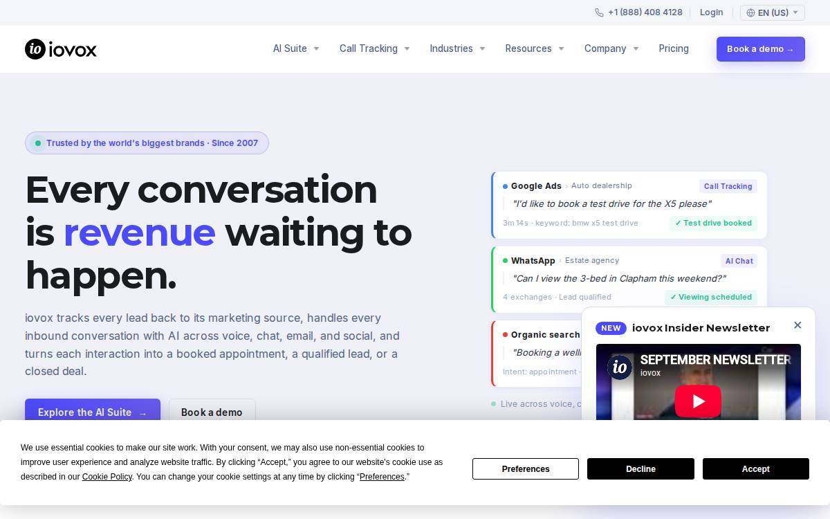 iovox website preview