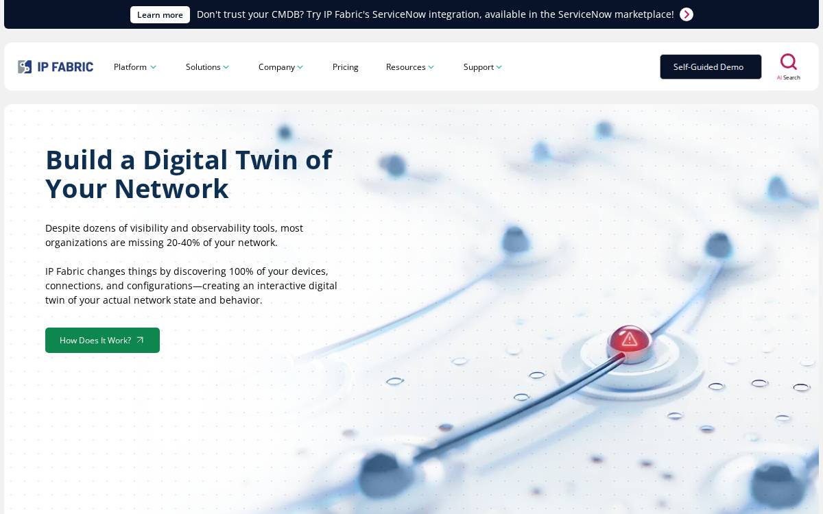 IP Fabric website preview