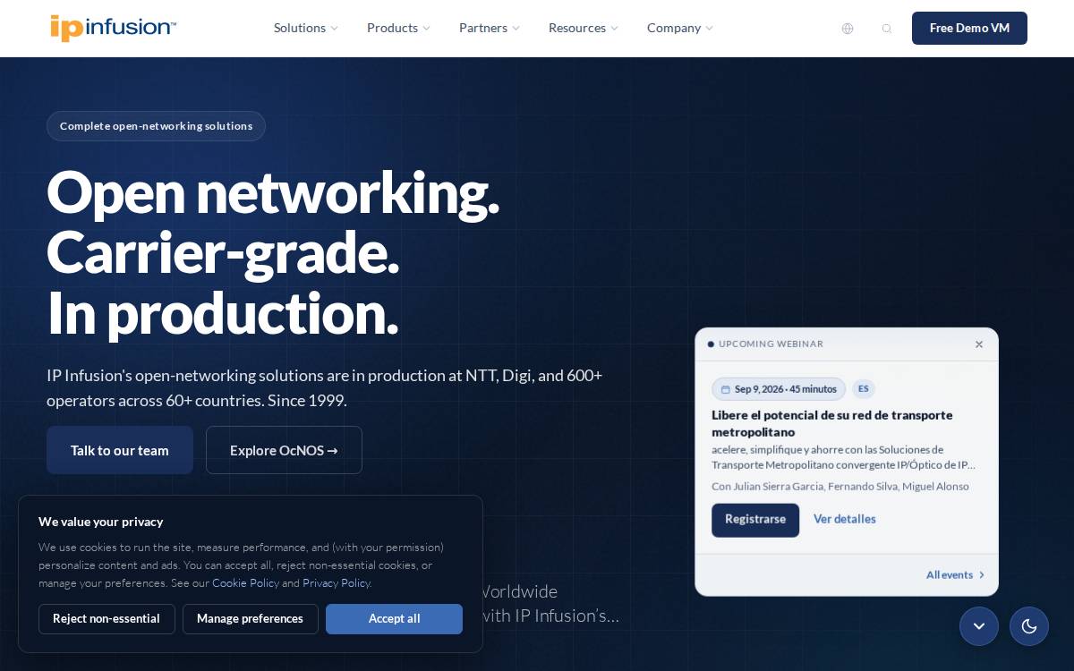 Ip Infusion website preview