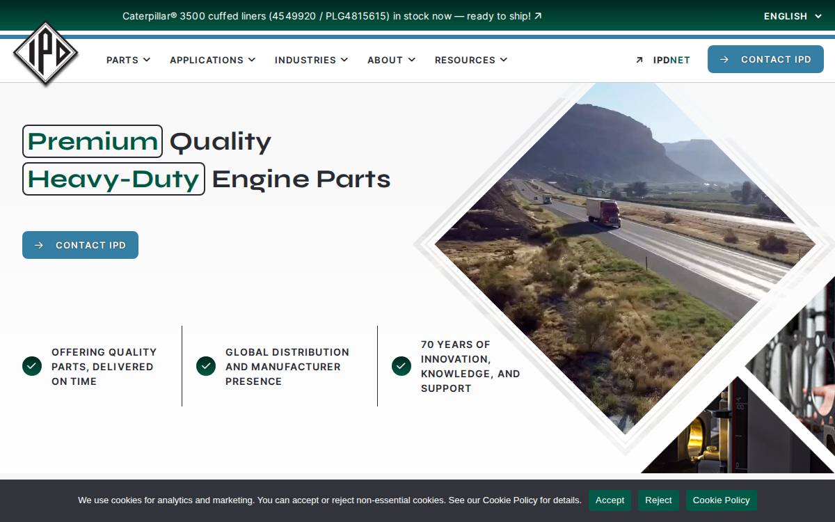 IPD website preview