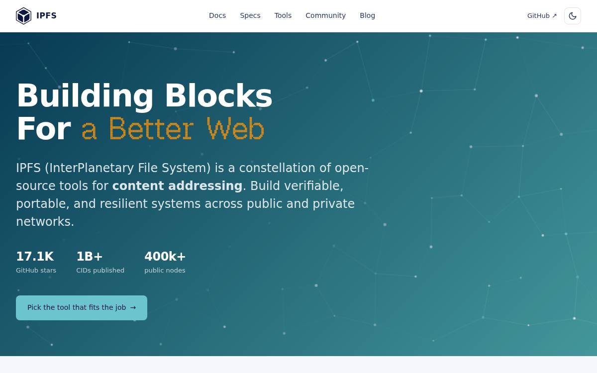 IPFS website preview