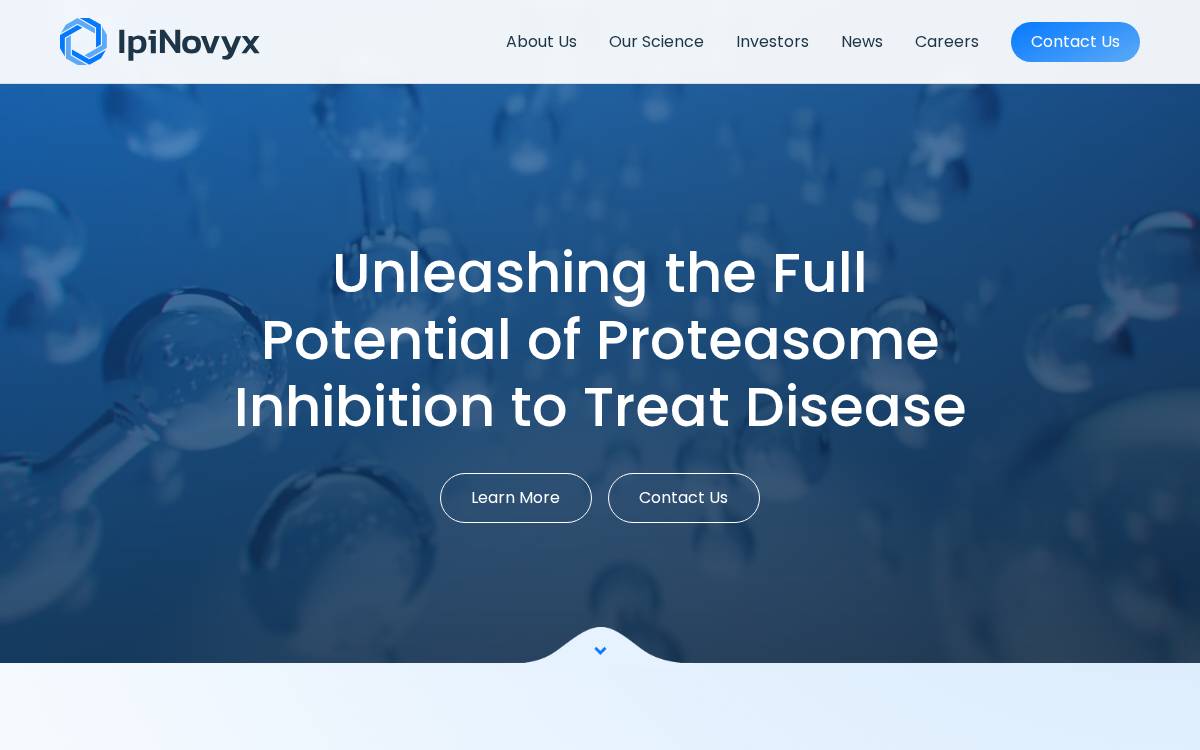 IpiNovyx Bio website preview