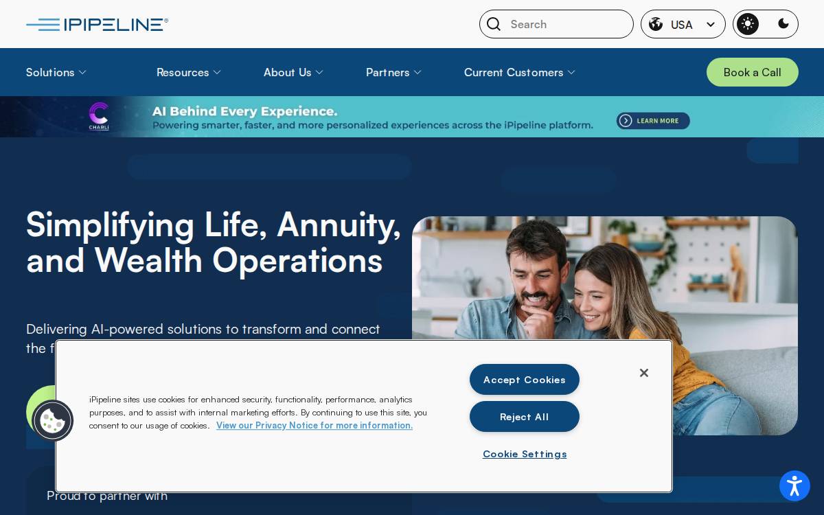 iPipeline website preview