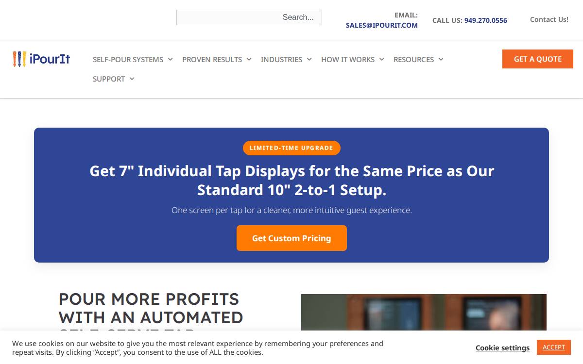 iPourIt website preview