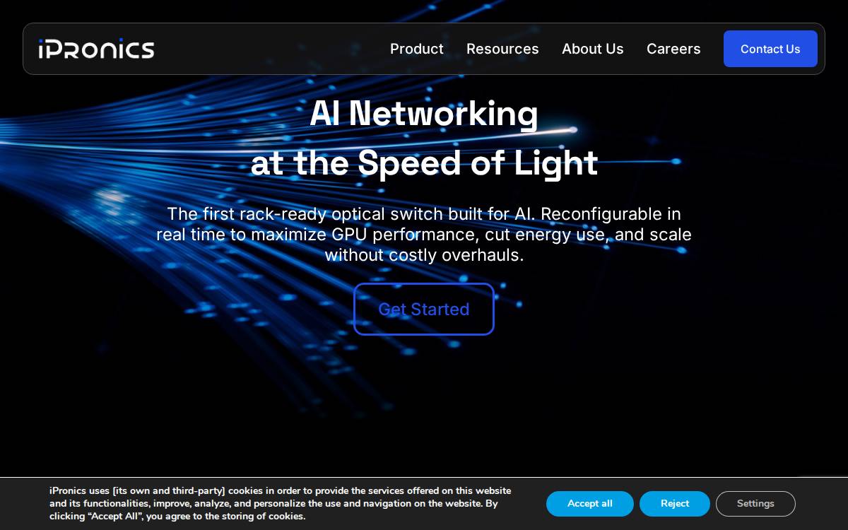 iPronics website preview