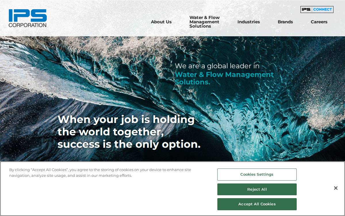 IPS Corporation website preview