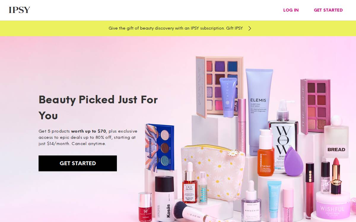 Ipsy website preview