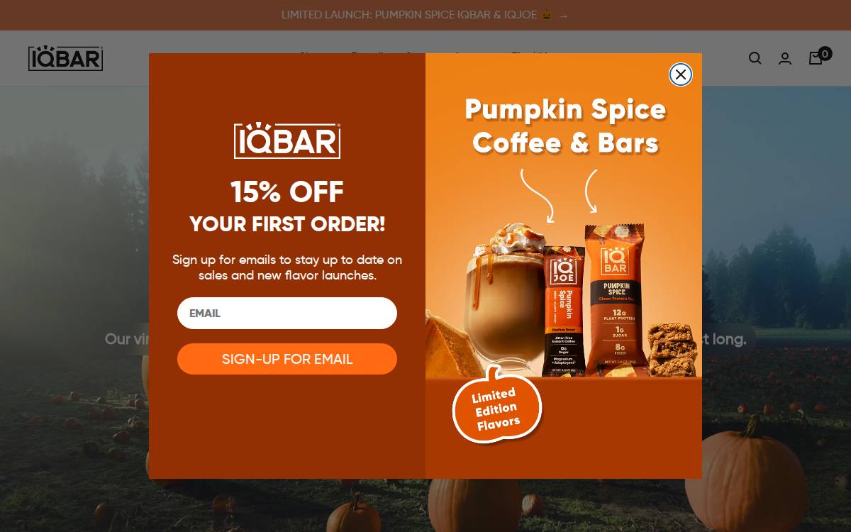 IQ Bar website preview