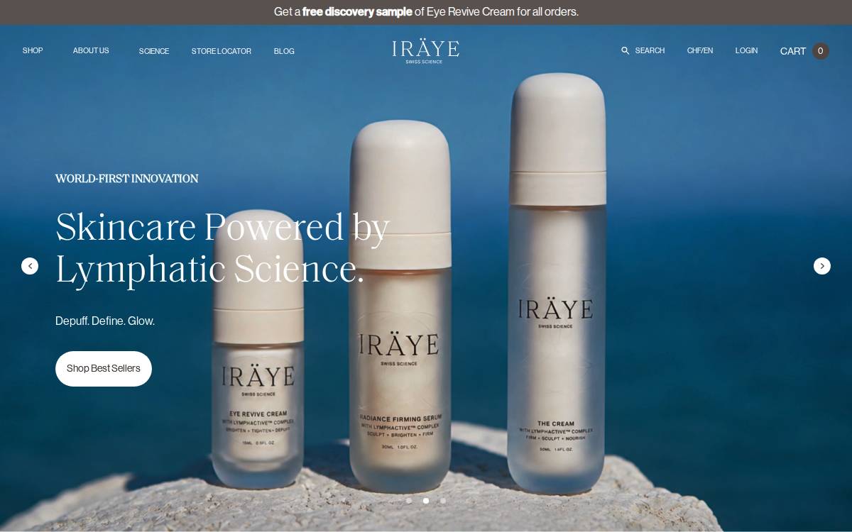 IRAYE website preview
