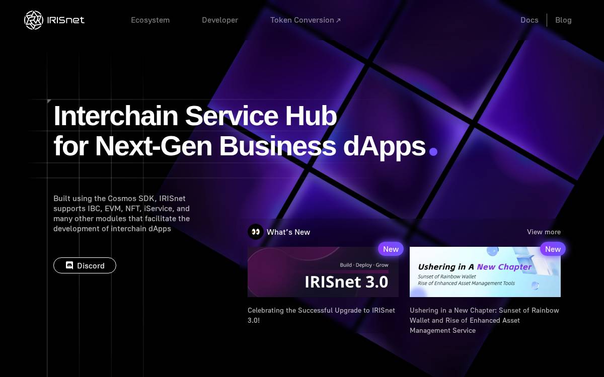 IRIS website preview