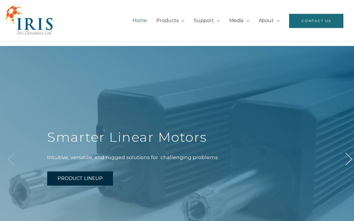 Iris Dynamics Ltd. website preview