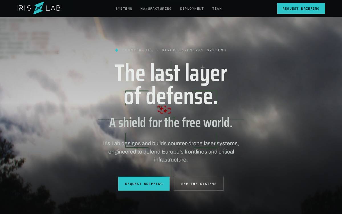 Iris Lab website preview