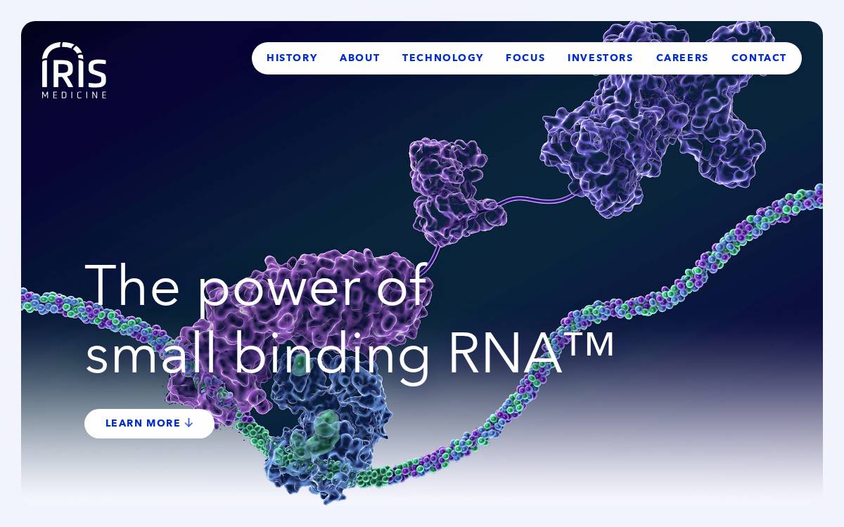 IRIS MEDICINE website preview