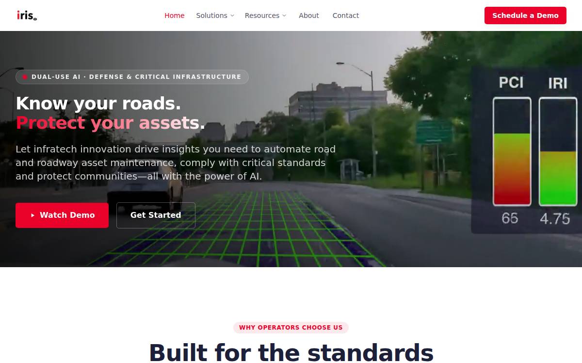 Iris R&D Group website preview