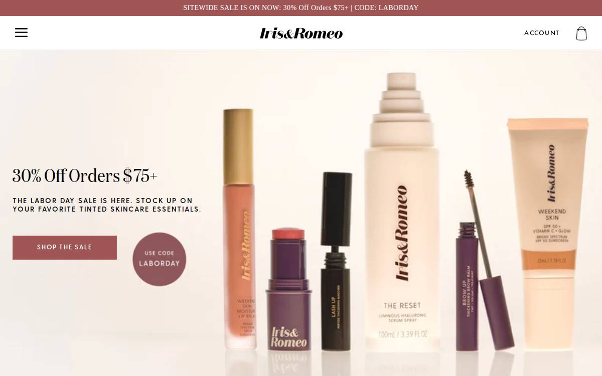 Iris & Romeo website preview