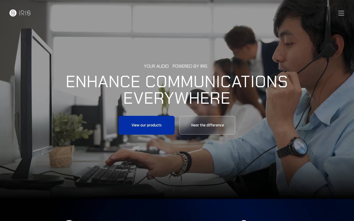 Iris Technology website preview