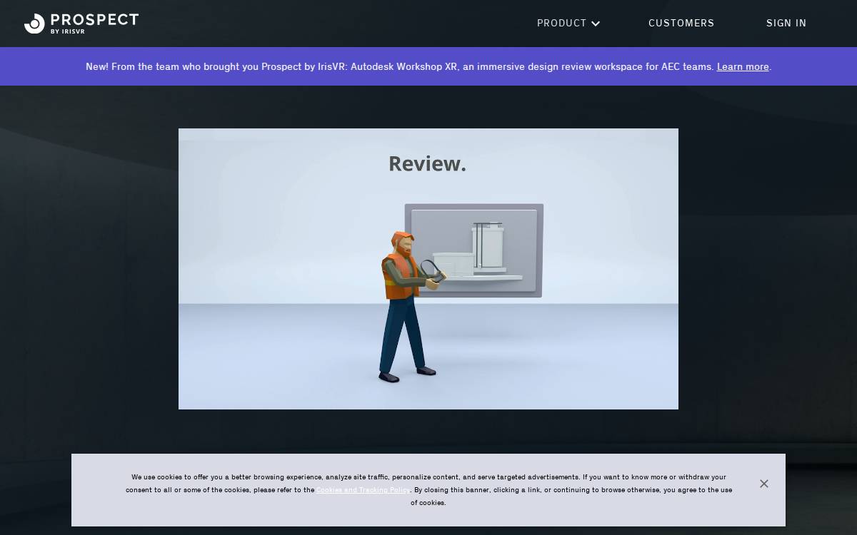 Irisvr website preview