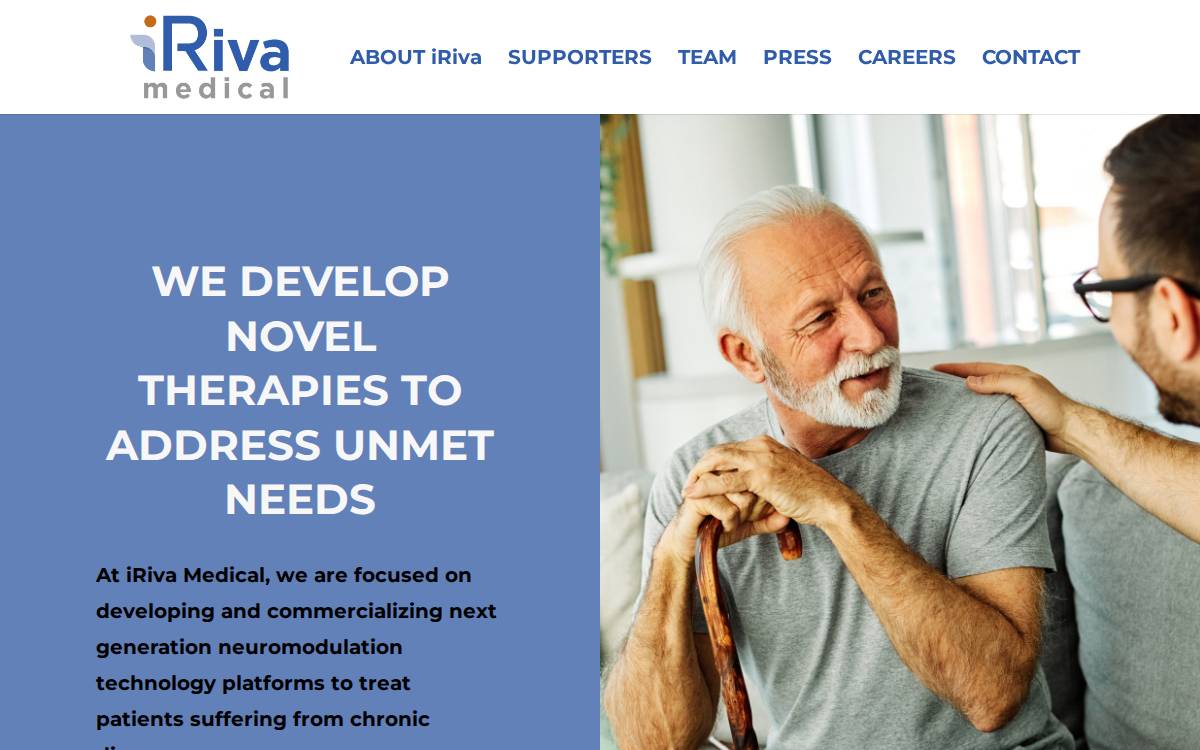 Iriva Medical website preview