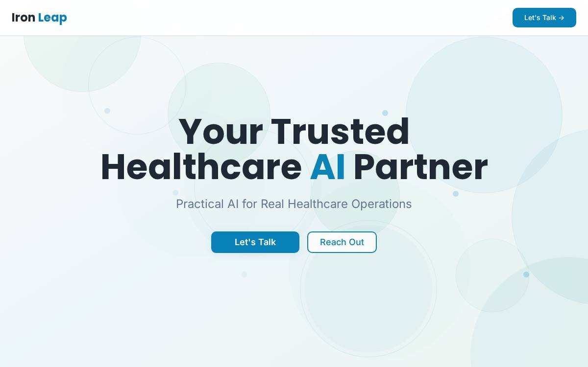 Iron Leap website preview