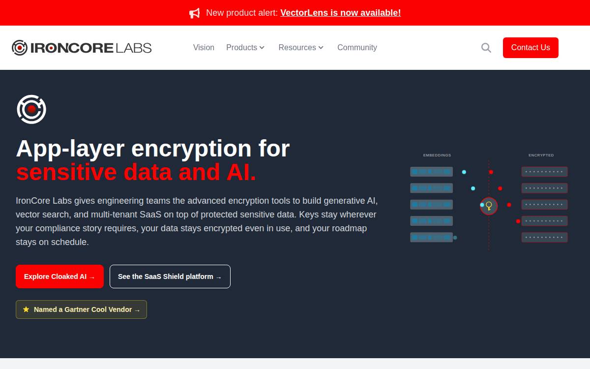 IronCore Labs website preview
