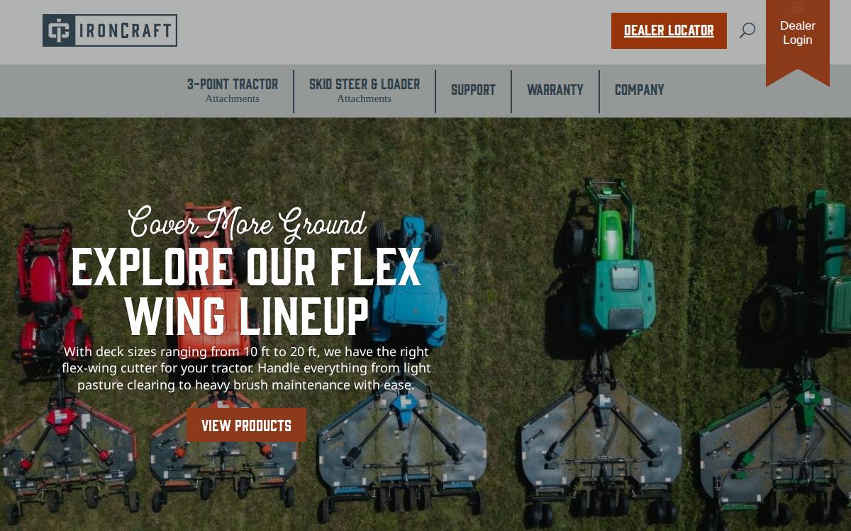 IronCraft website preview