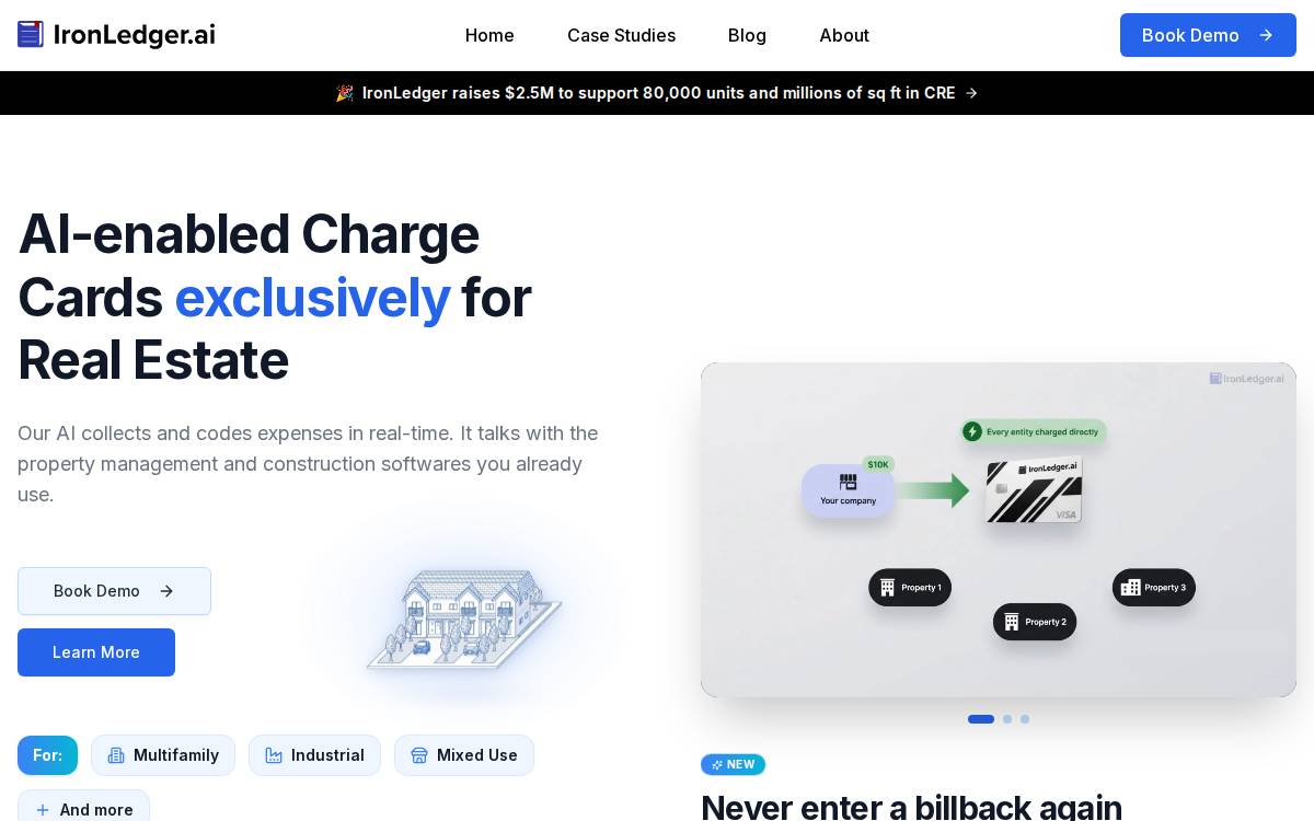 IronLedger.ai website preview