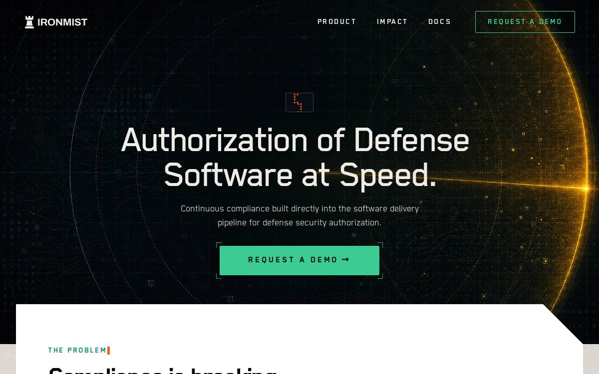 Ironmist website preview