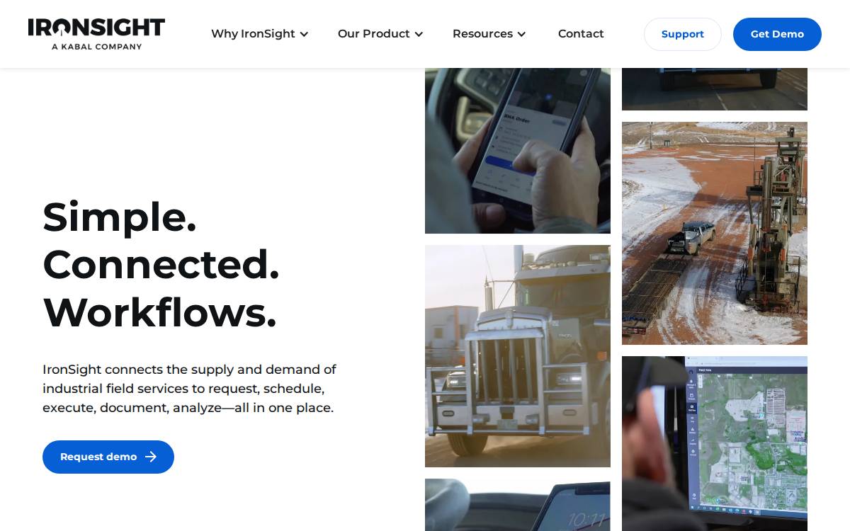 IronSight website preview