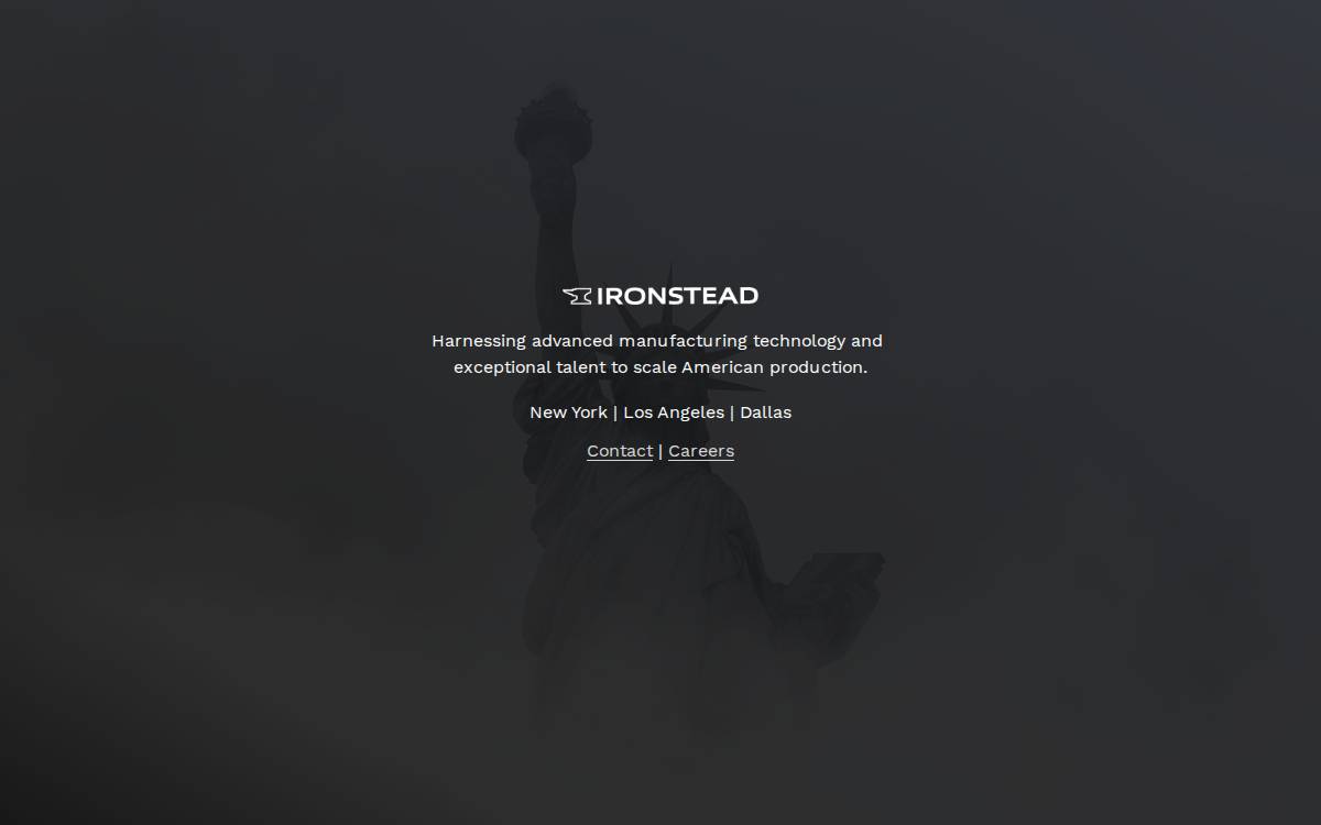 Ironstead website preview