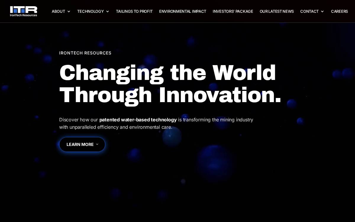 IronTech Resources website preview