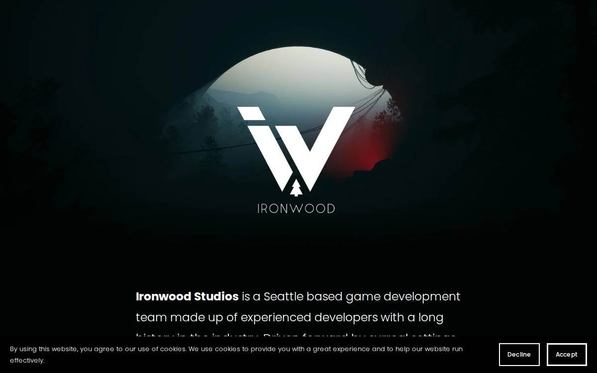 Ironwoodstudios website preview
