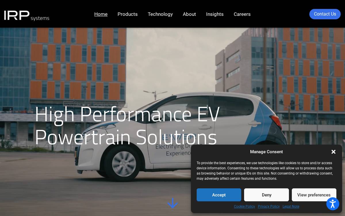 IRP website preview